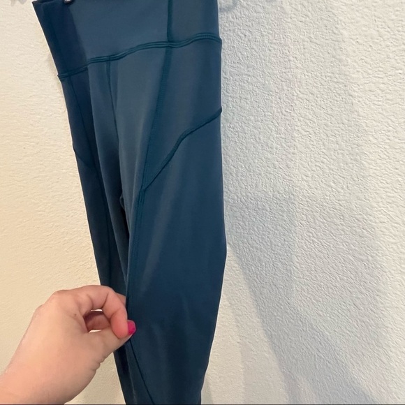 Lululemon In Movement teal blue leggings/tights size 2 - Picture 4 of 14